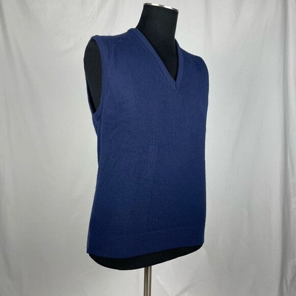 Vintage Navy Par Four Sportswear Knit Vest - Men’s L - Picture 2 of 6